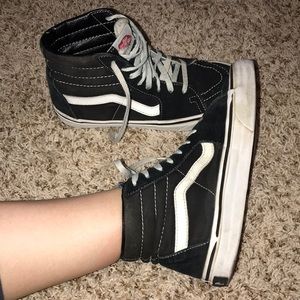BLACK HI TOP VANS